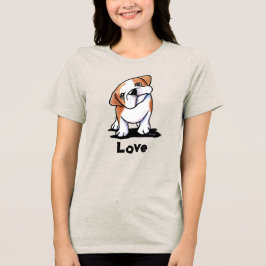 KiniArt Bulldog Tri-Blend Shirt