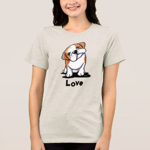 KiniArt Bulldogge Tri-Blend Shirt