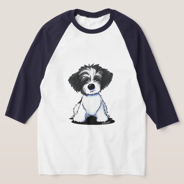 KiniArt BW Parti Havanese T-Shirt (Ablage )