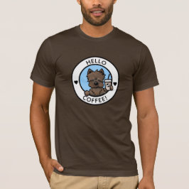 KiniArt Cairn Terrier Coffee T - Shirt