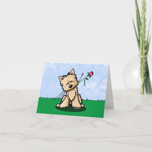 KiniArt Cairn Terrier Dankeschön Karte (Vorderseite)