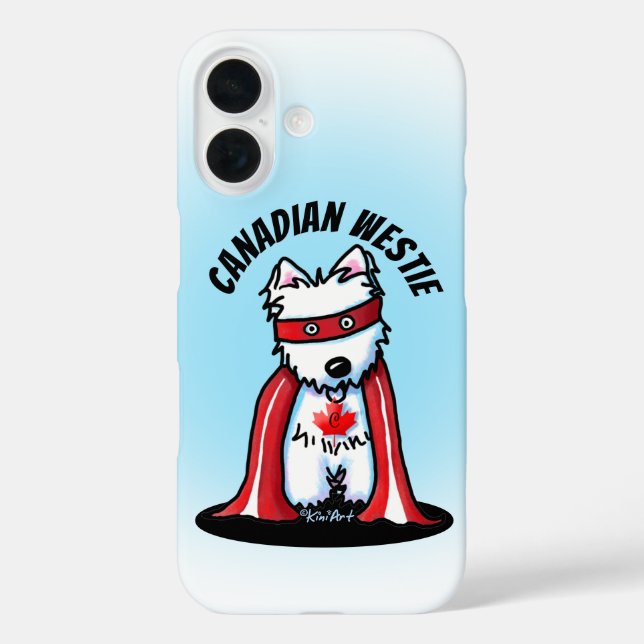 KiniArt Canadian Westie Case-Mate iPhone Case (Rückseite)