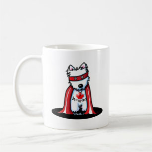 KiniArt Canadian Westie Superhero Kaffeetasse