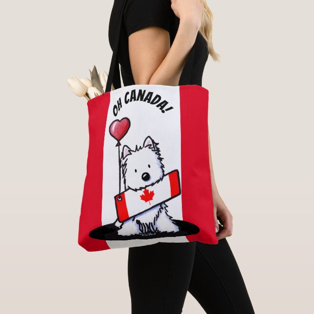 KiniArt Canadian Westie Tote Bag Tasche (Von Nahem)