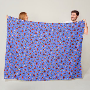 KiniArt Cherries Cherry Blossom Fleece Blanket