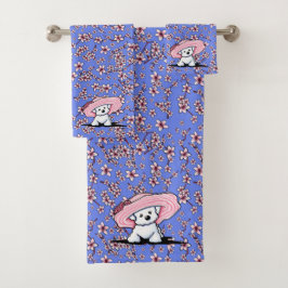 KiniArt Cherry Blossom Badetuch Set