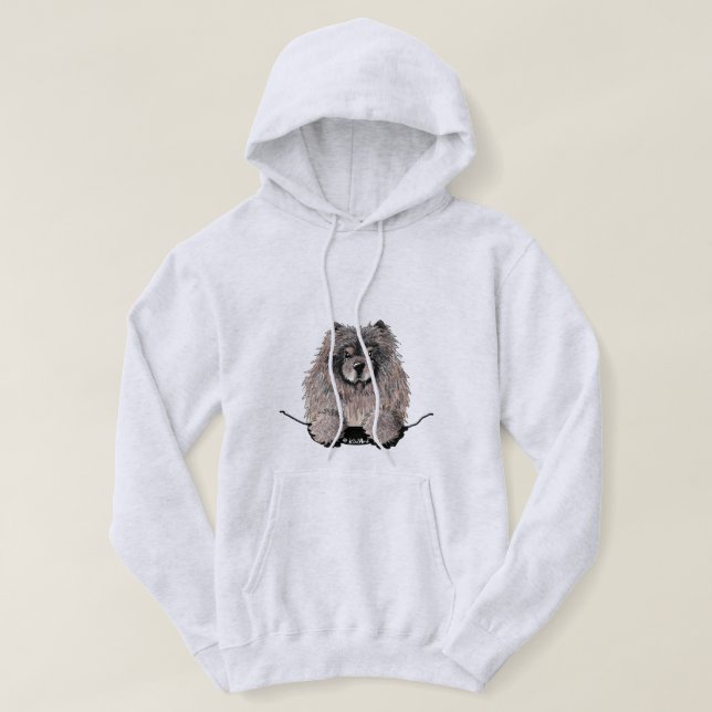 KiniArt Chow Sweat à capuche (Design devant)