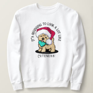 KiniArt Christmas Cutieface Cairn Sweatshirt