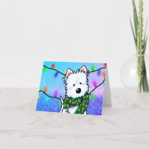 KiniArt Christmas Westie Feiertagskarte