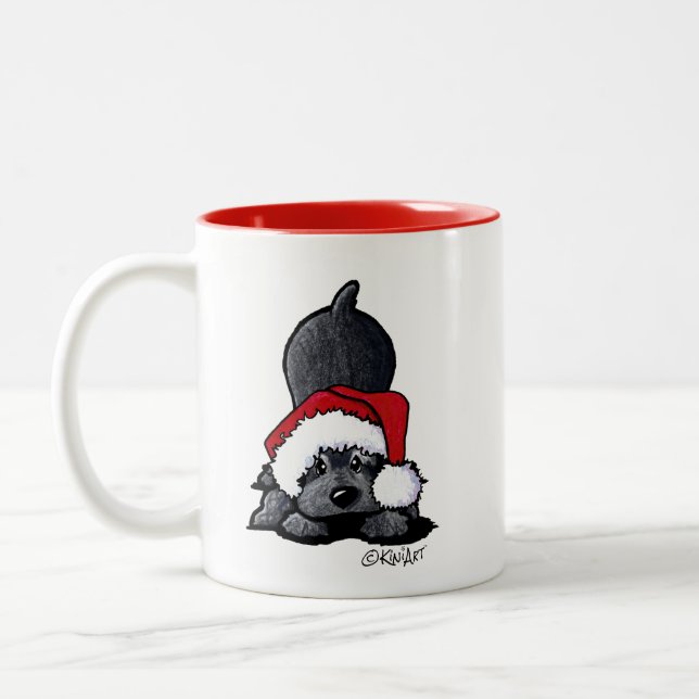 KiniArt Cocker Spaniel Christmas Mug (Gauche)