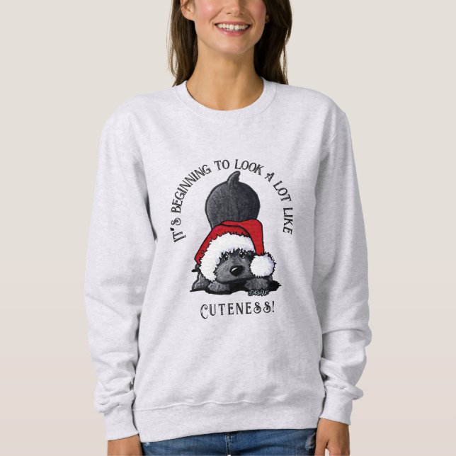 KiniArt Cocker Spaniel Weihnachts Sweatshirt (Vorderseite)