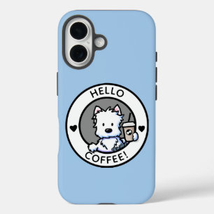 KiniArt Coffee Westie Case-Mate iPhone Case