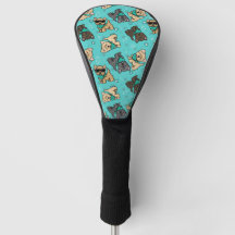 KiniArt Cutieface Cairn Golf Head Cover