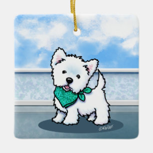 KiniArt Cutieface Westie Keramik Ornament
