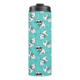 KiniArt Cutieface Westie Terrier Thermosbecher