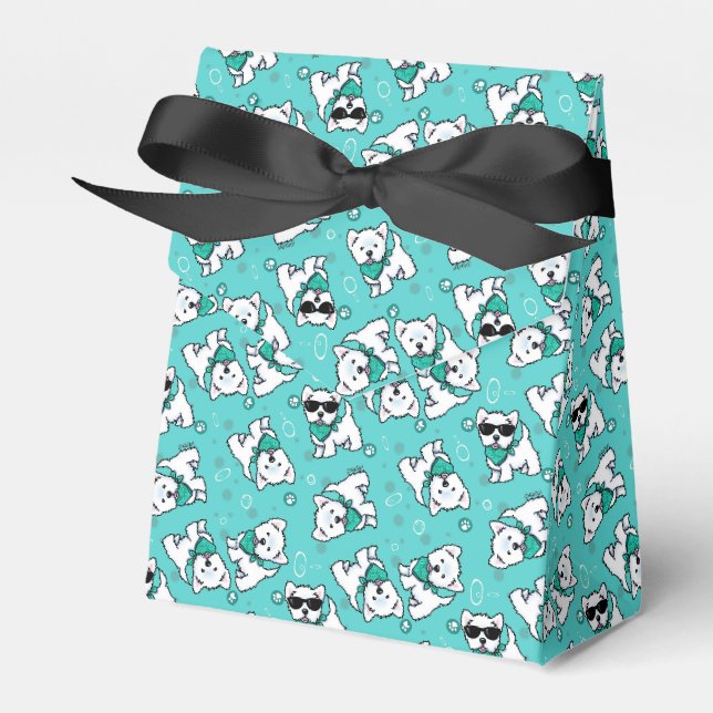 KiniArt Cutieface Westies Geschenkschachtel (Vorderseite)