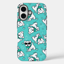 KiniArt Cutieface Westies iPhone 16 Hülle