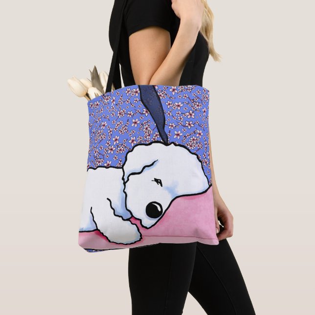 KiniArt Dog Tired Bichon Tasche (Von Nahem)
