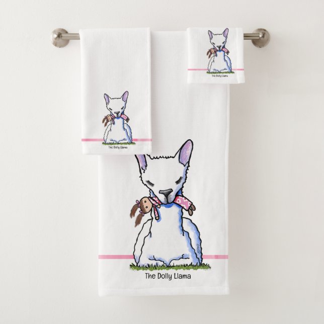 KiniArt Dolly Llama Badhandtuch Set (Insitu)
