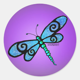 KiniArt Dragonfly Stickers