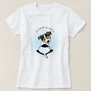 KiniArt Dreifarben Jack Russell Terrier T-Shirt