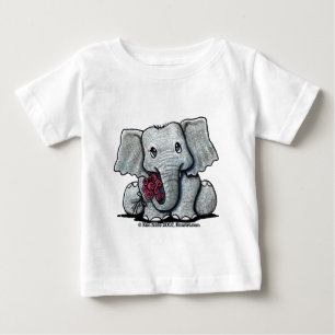 KiniArt Elefant-Säuglings-T - Shirt