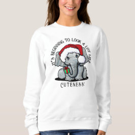 KiniArt Elephant Christmas Sweatshirt
