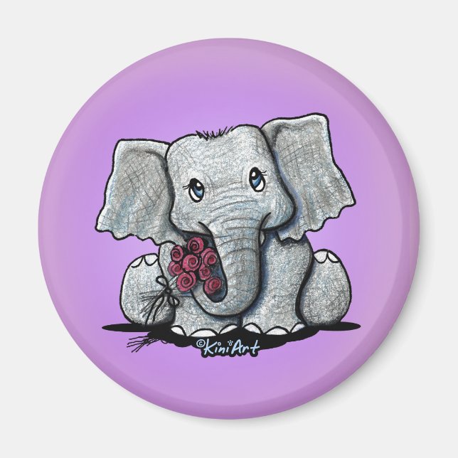KiniArt Elephant Magnet (Vorne)