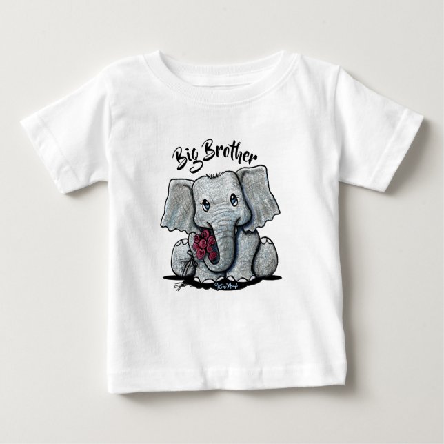 KiniArt Elephant Säugling T - Shirt (Vorderseite)
