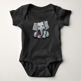 KiniArt Elephant Säugling T - Shirt Baby Bodysuit