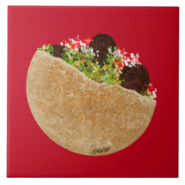 KiniArt Falafel Sandwich Fliese