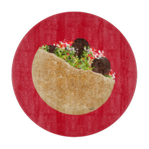 KiniArt Falafel Sandwich Schneidebrett