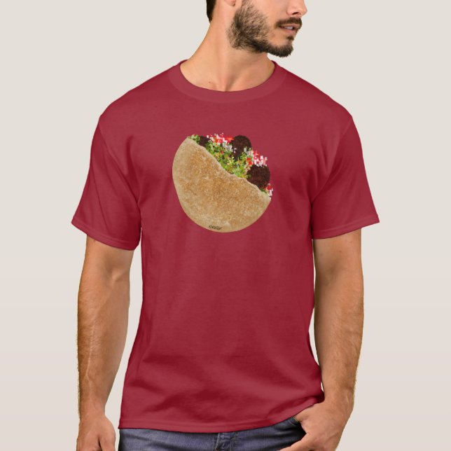 KiniArt Falafel Sandwich T - Shirt (Vorderseite)