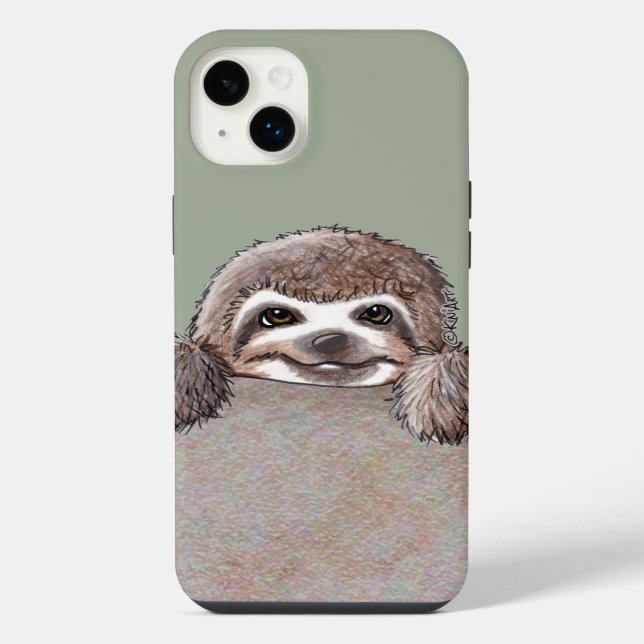 KiniArt Faultier iPhone Hülle (Rückseite)