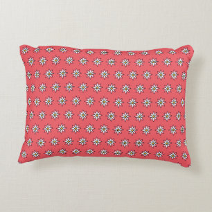 KiniArt Floral Coral Dekokissen