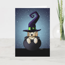 KiniArt Goldendoodle Halloween Karte