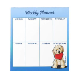 KiniArt Goldendoodle Planner Notepad Notizblock