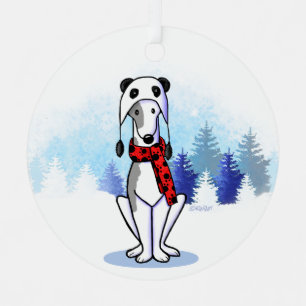 KiniArt Greyhound Metal Ornament Aus Metall