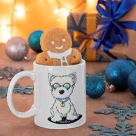 KiniArt Groovy Westie Kaffeetasse