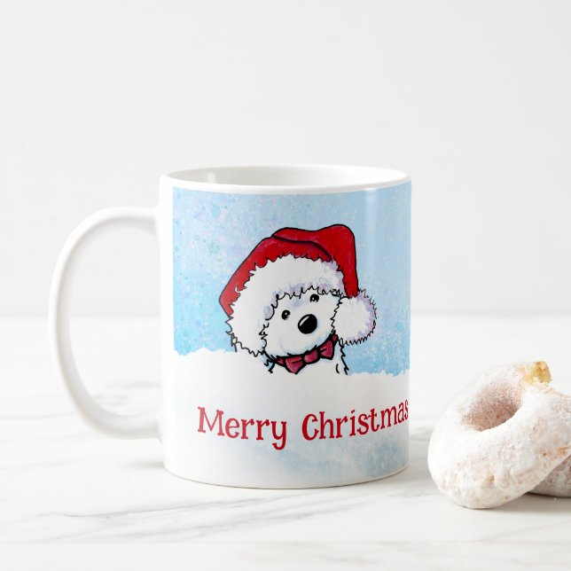 KiniArt Havanese Weihnachten Kaffeetasse (Mit Donut)