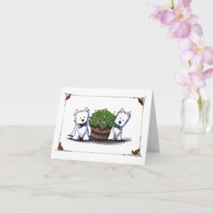 KiniArt Hochzeit Westies Valentinstagskarte Karte