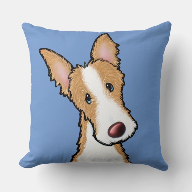 KiniArt Ibizan Hound Throw Pillow Kissen (Vorderseite)