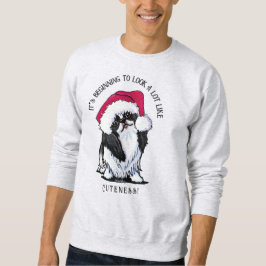 KiniArt Japanisches Chin Weihnachten Sweatshirt