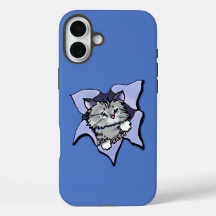 KiniArt Kitty Blast iPhone 16 Plus Hülle