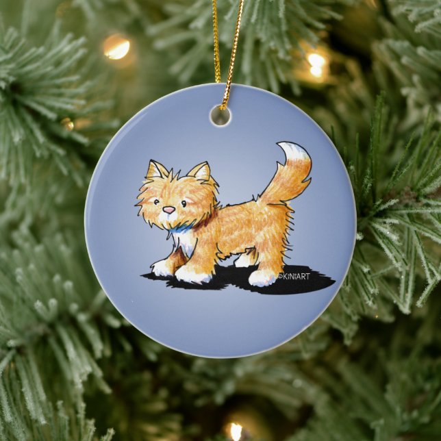 KiniArt Kitty Cat Keramik Ornament (Baum)