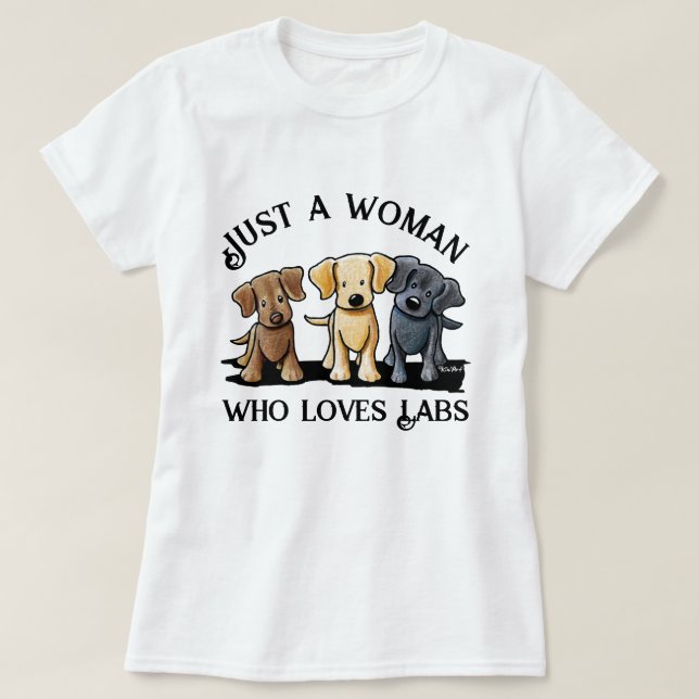 KiniArt Labrador Lover T - Shirt (Design vorne)