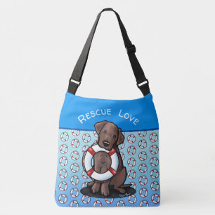 KiniArt Labrador Rescue Crossbody Bag Tragetaschen Mit Langen Trägern