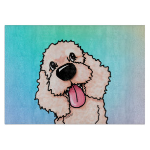 KiniArt Lachendes DOODLE Schneidebrett