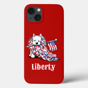 KiniArt Liberty Westie Portrait Case-Mate iPhone Hülle
