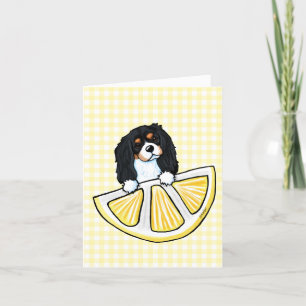 KiniArt Life Lemons Cavalier Card Dankeskarte